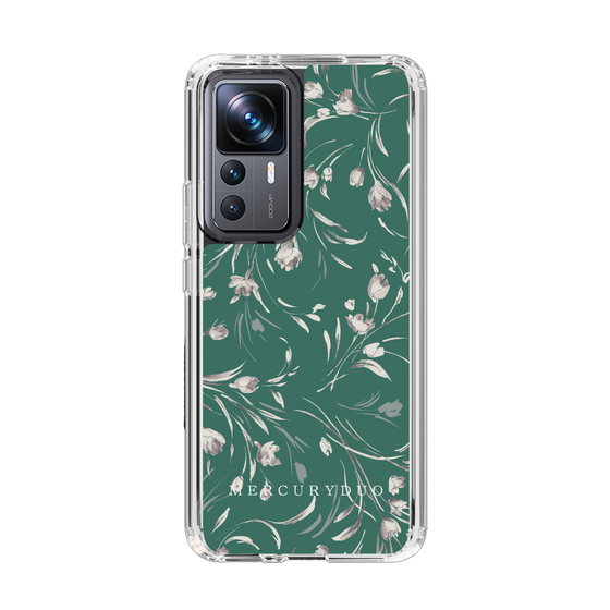 Slim Protection Case［ MERCURYDUO - BotanicalFlower - Green ］