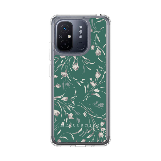 Slim Protection Case［ MERCURYDUO - BotanicalFlower - Green ］