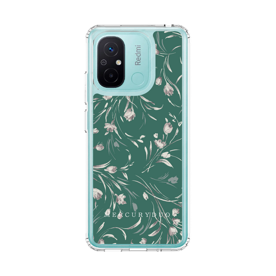 Slim Protection Case［ MERCURYDUO - BotanicalFlower - Green ］