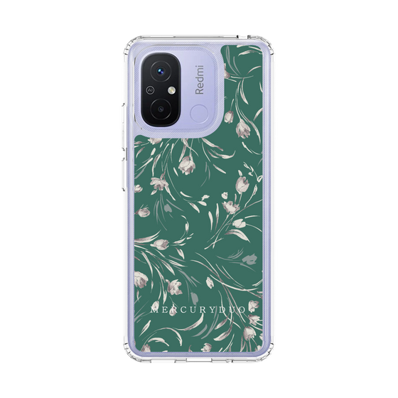 Slim Protection Case［ MERCURYDUO - BotanicalFlower - Green ］