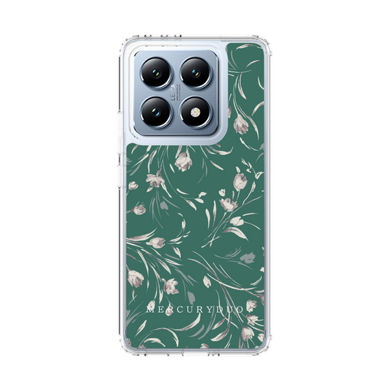 Slim Protection Case［ MERCURYDUO - BotanicalFlower - Green ］