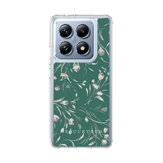 Slim Protection Case［ MERCURYDUO - BotanicalFlower - Green ］