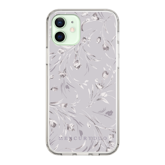 Slim Protection Case［ MERCURYDUO - BotanicalFlower - Lavender ］