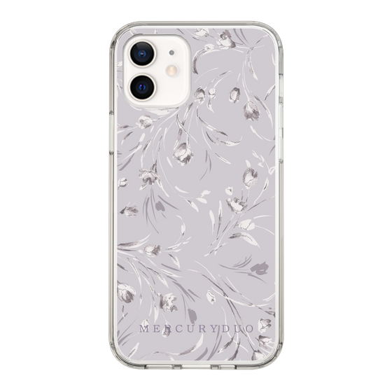 Slim Protection Case［ MERCURYDUO - BotanicalFlower - Lavender ］