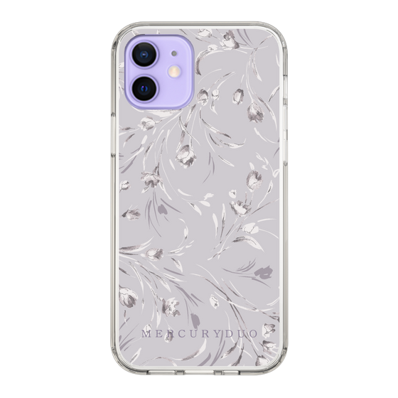 Slim Protection Case［ MERCURYDUO - BotanicalFlower - Lavender ］