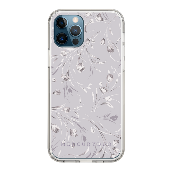 Slim Protection Case［ MERCURYDUO - BotanicalFlower - Lavender ］