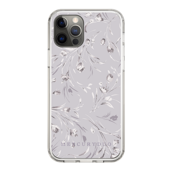 Slim Protection Case［ MERCURYDUO - BotanicalFlower - Lavender ］
