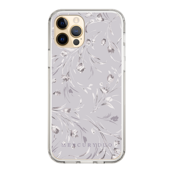 Slim Protection Case［ MERCURYDUO - BotanicalFlower - Lavender ］