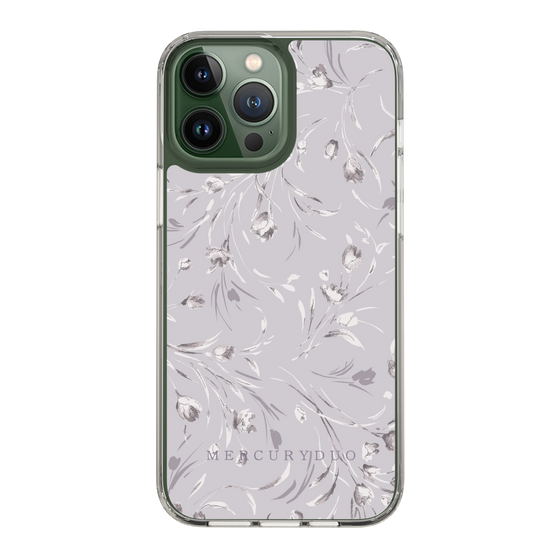 Slim Protection Case［ MERCURYDUO - BotanicalFlower - Lavender ］