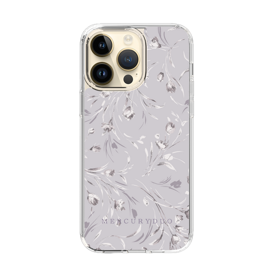 Slim Protection Case［ MERCURYDUO - BotanicalFlower - Lavender ］