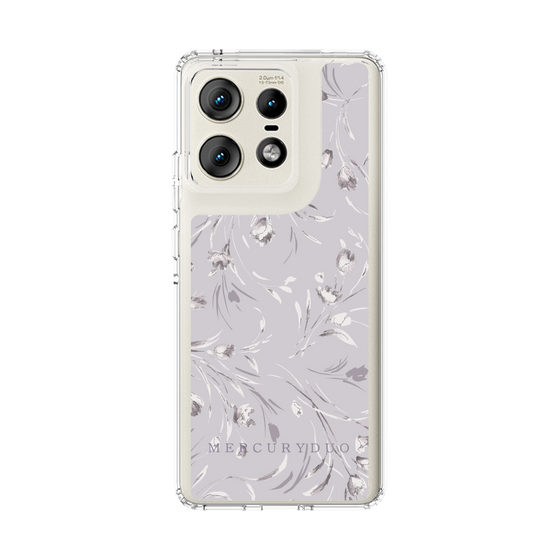 Slim Protection Case［ MERCURYDUO - BotanicalFlower - Lavender ］