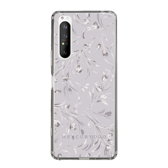 Slim Protection Case［ MERCURYDUO - BotanicalFlower - Lavender ］