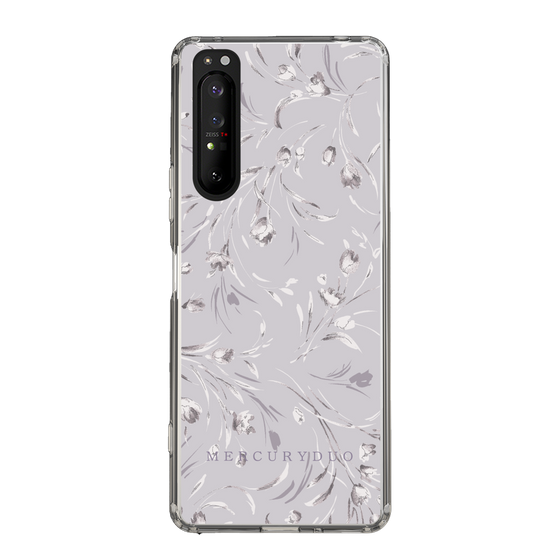 Slim Protection Case［ MERCURYDUO - BotanicalFlower - Lavender ］