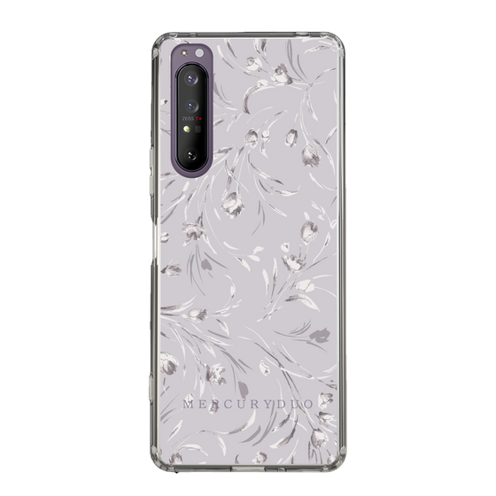 Slim Protection Case［ MERCURYDUO - BotanicalFlower - Lavender ］