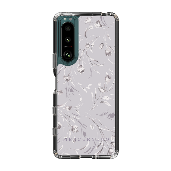 Slim Protection Case［ MERCURYDUO - BotanicalFlower - Lavender ］