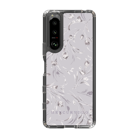 Slim Protection Case［ MERCURYDUO - BotanicalFlower - Lavender ］