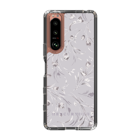 Slim Protection Case［ MERCURYDUO - BotanicalFlower - Lavender ］