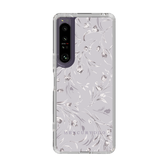 Slim Protection Case［ MERCURYDUO - BotanicalFlower - Lavender ］