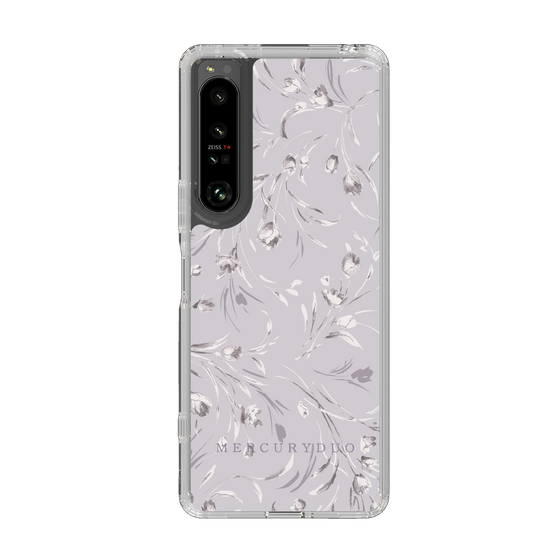 Slim Protection Case［ MERCURYDUO - BotanicalFlower - Lavender ］