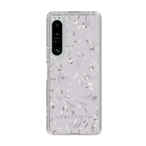 Slim Protection Case［ MERCURYDUO - BotanicalFlower - Lavender ］