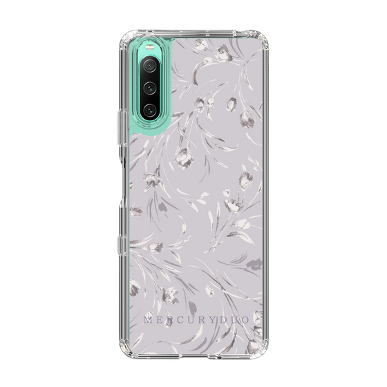 Slim Protection Case［ MERCURYDUO - BotanicalFlower - Lavender ］