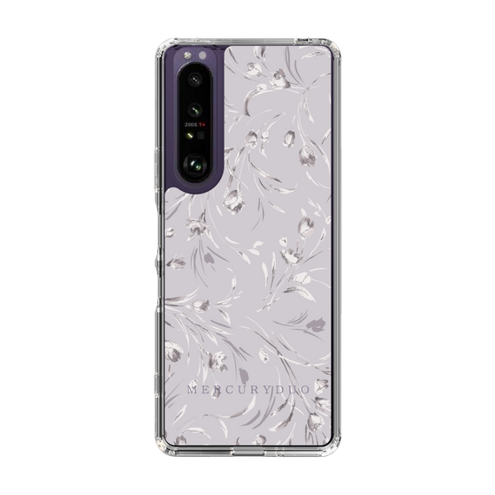 Slim Protection Case［ MERCURYDUO - BotanicalFlower - Lavender ］