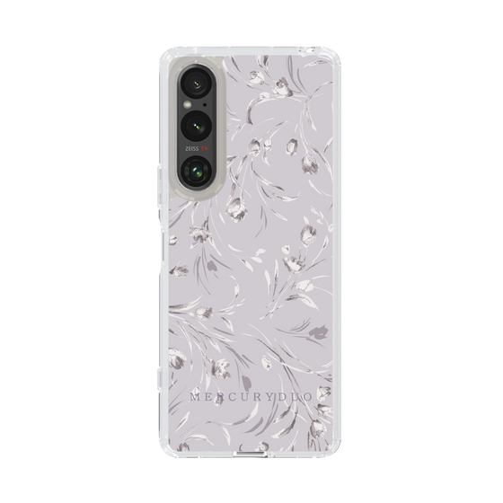 Slim Protection Case［ MERCURYDUO - BotanicalFlower - Lavender ］