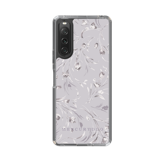 Slim Protection Case［ MERCURYDUO - BotanicalFlower - Lavender ］
