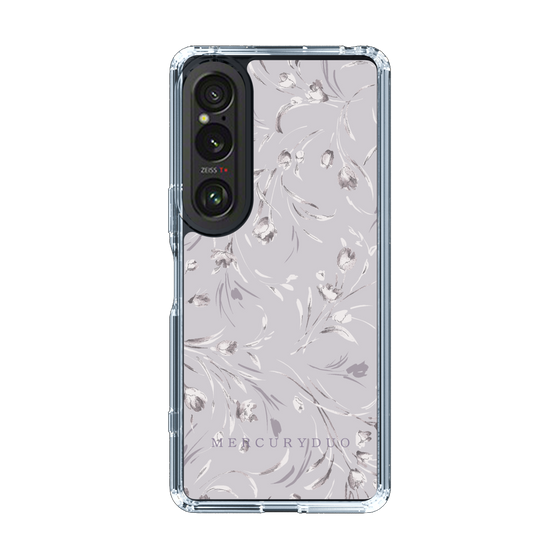 Slim Protection Case［ MERCURYDUO - BotanicalFlower - Lavender ］