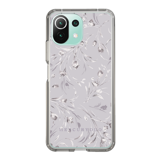 Slim Protection Case［ MERCURYDUO - BotanicalFlower - Lavender ］