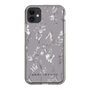 Slim Protection Case［ MERCURYDUO - BotanicalFlower - Grey ］