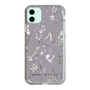 Slim Protection Case［ MERCURYDUO - BotanicalFlower - Grey ］