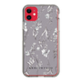 Slim Protection Case［ MERCURYDUO - BotanicalFlower - Grey ］