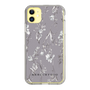 Slim Protection Case［ MERCURYDUO - BotanicalFlower - Grey ］