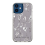 Slim Protection Case［ MERCURYDUO - BotanicalFlower - Grey ］
