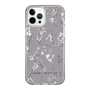 Slim Protection Case［ MERCURYDUO - BotanicalFlower - Grey ］
