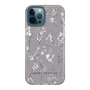 Slim Protection Case［ MERCURYDUO - BotanicalFlower - Grey ］