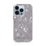 Slim Protection Case［ MERCURYDUO - BotanicalFlower - Grey ］