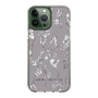 Slim Protection Case［ MERCURYDUO - BotanicalFlower - Grey ］