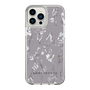 Slim Protection Case［ MERCURYDUO - BotanicalFlower - Grey ］
