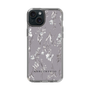 Slim Protection Case［ MERCURYDUO - BotanicalFlower - Grey ］