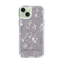 Slim Protection Case［ MERCURYDUO - BotanicalFlower - Grey ］