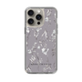 Slim Protection Case［ MERCURYDUO - BotanicalFlower - Grey ］