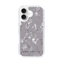 Slim Protection Case［ MERCURYDUO - BotanicalFlower - Grey ］