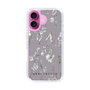 Slim Protection Case［ MERCURYDUO - BotanicalFlower - Grey ］