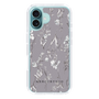 Slim Protection Case［ MERCURYDUO - BotanicalFlower - Grey ］
