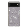 Slim Protection Case［ MERCURYDUO - BotanicalFlower - Grey ］