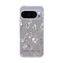 Slim Protection Case［ MERCURYDUO - BotanicalFlower - Grey ］