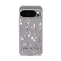 Slim Protection Case［ MERCURYDUO - BotanicalFlower - Grey ］