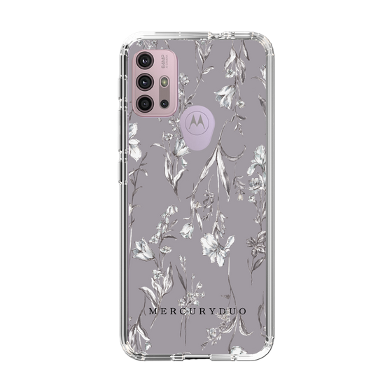 Slim Protection Case［ MERCURYDUO - BotanicalFlower - Grey ］